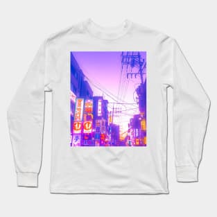 Vaporwave Seoul Long Sleeve T-Shirt